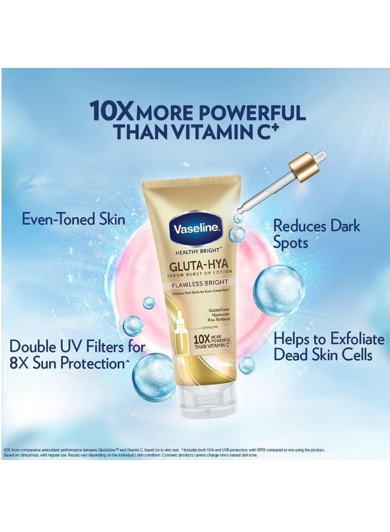 Vaseline Healthy Bright Gluta-Hya Serum Brust UV Lotion Flawless Bright 330 ml - Image 3