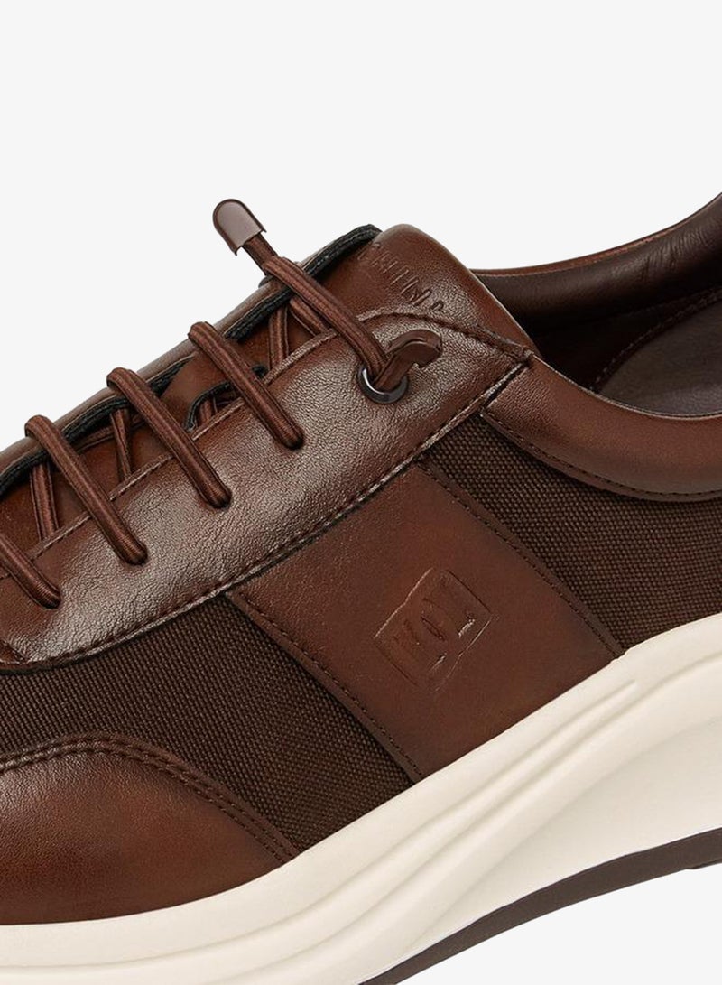 دوتشيني حذاء رجالي برباط بتصميم متباين - Image 4