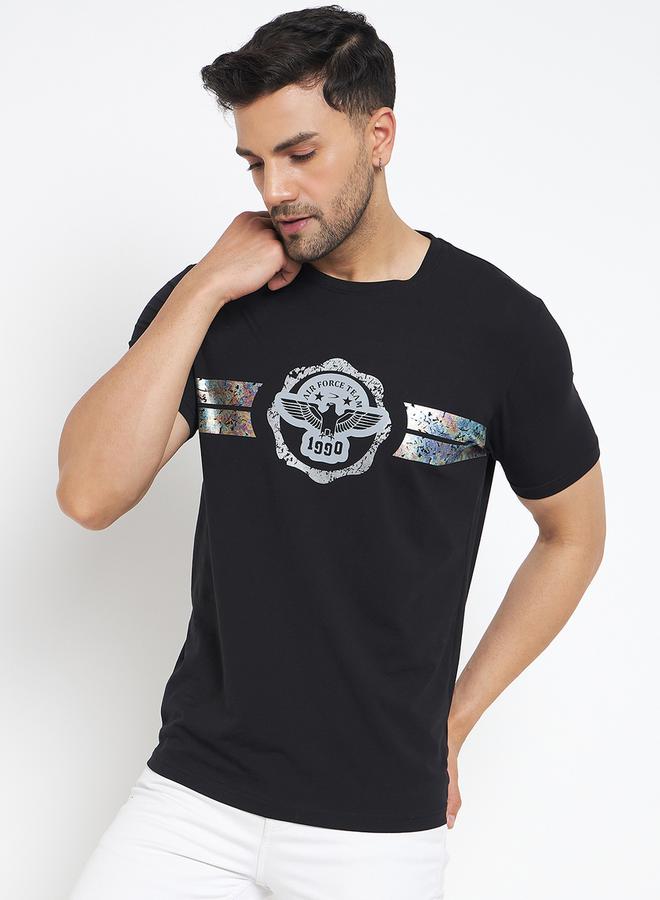 DUKE Duke Round Neck Foil Print T-Shirt  - Image 1