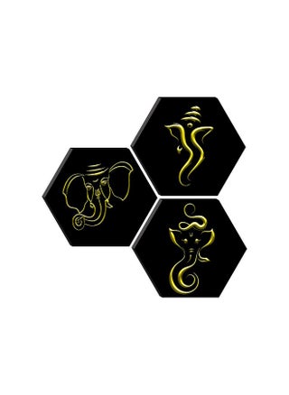 Paintings Set Of 3 Hexagon Ganesha Embossed Painting 17 Inch X 17 Inch Sanfhxs30488 - pzsku/Z346838FA744061B7F128Z/45/_/1724127074/340bfa4d-c50f-4e2e-baa8-3d85ecd4d7e0