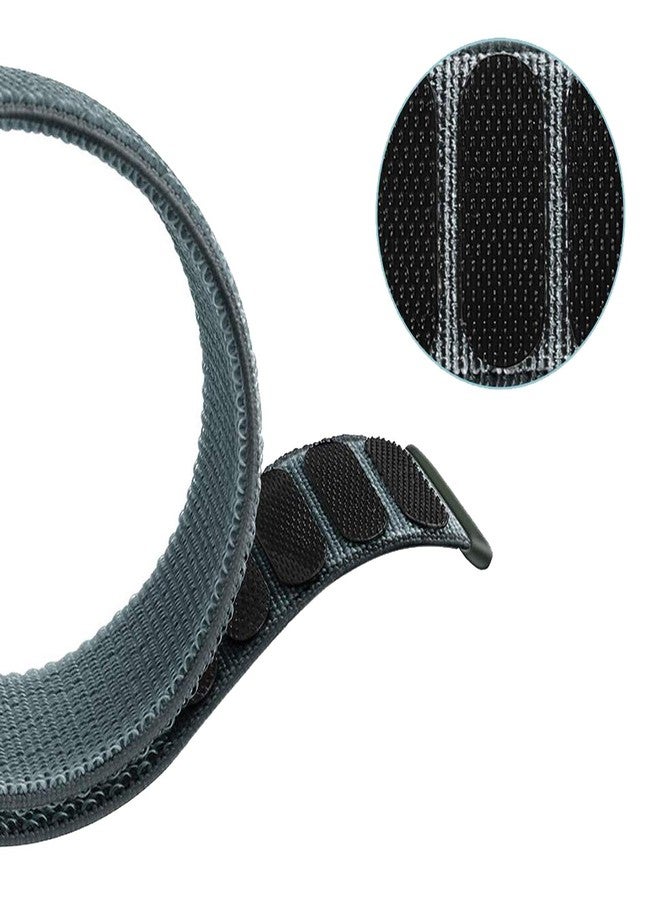ACM Watch Strap Nylon Soft 22mm compatible with Fastrack Rave Fx2 Smartwatch Sports Band Grey - Image 3
