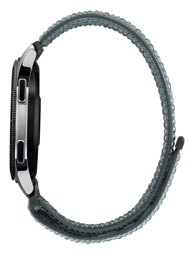 ACM Watch Strap Nylon Soft 22mm compatible with Fastrack Rave Fx2 Smartwatch Sports Band Grey - Image 4
