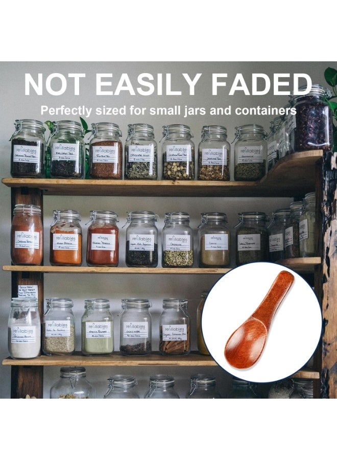 6 Pcs Small Wooden 2.36in Mini Spoons for Spice Jars Salt Ice Cream Honey Coffee Tea Sugar Sauces Jam Mustard Cooking - Image 5