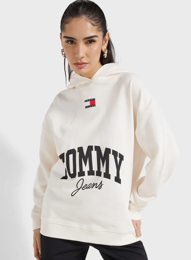 TOMMY JEANS Logo Knitted Hoodie