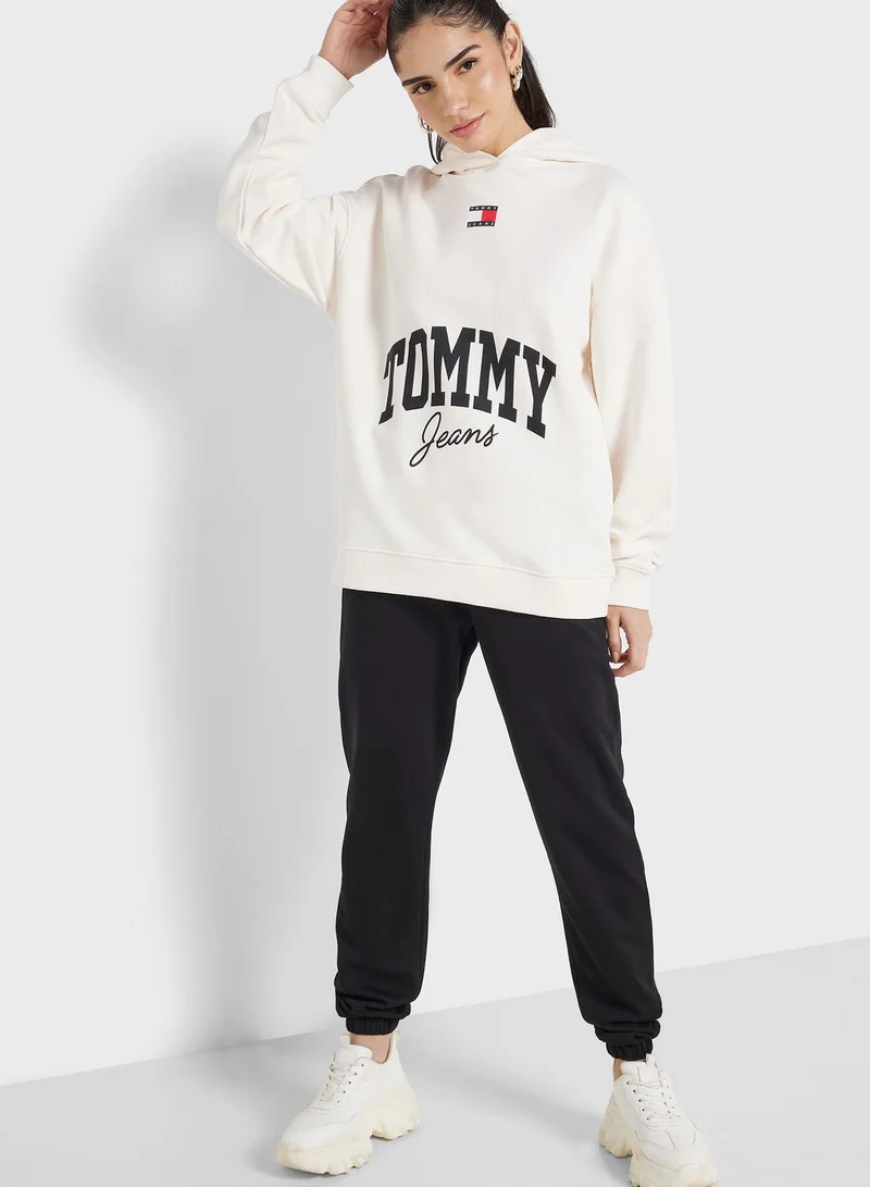 TOMMY JEANS Logo Knitted Hoodie