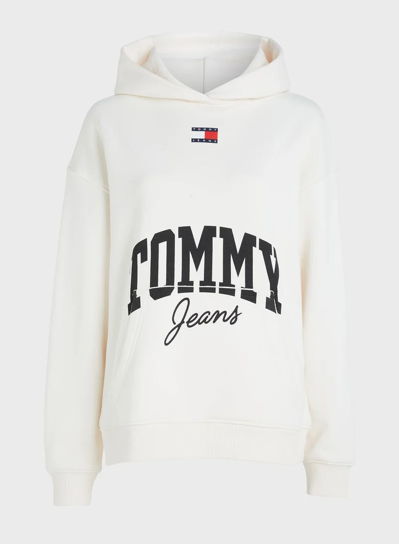 TOMMY JEANS Logo Knitted Hoodie