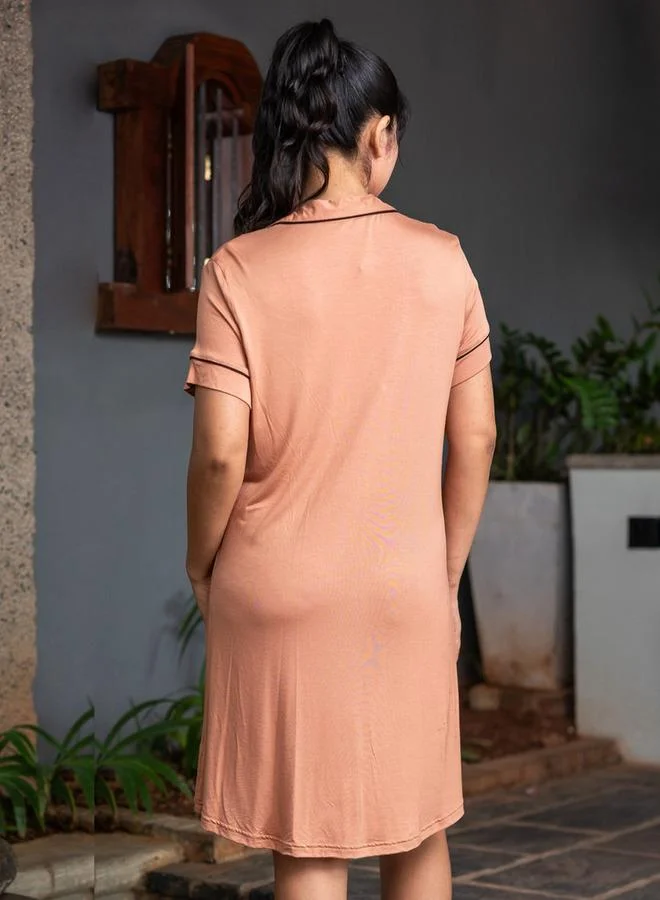 Aadaraya Aadaraya Short Sleepshirt Short Sleeves