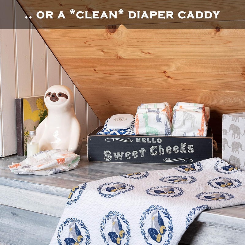 MAINEVENT Hello Sweet Cheeks Bathroom Decor Box, One Box with Design on 2 Sides Farmhouse Bathroom Decor Toilet Organizer - Image 4