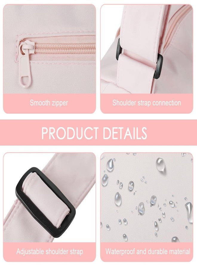 PALAY® Gym Bag with Shoe Compartment Workout Sport Duffle Bags for Women Travel Waterproof Shoulder Overnight Bag Lightweight Carry on Tote Bags for Swim, Yoga, Dance(Pink - Image 3
