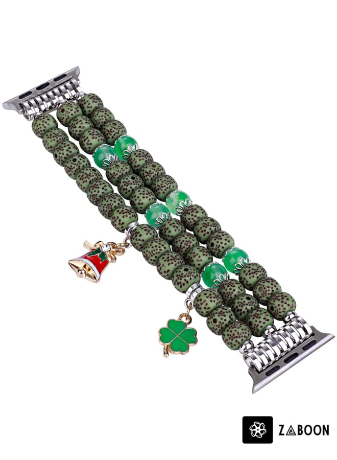 Zaboon Bodhi Beads Watch Band  Apple Watch Ultra 49mm / Series 8&7 45mm / SE 2&6&SE&5&4 44mm / 3&2&1 42mm - Image 2