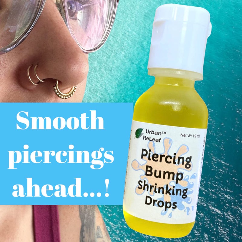 Urban ReLeaf Piercing Bump Shrinking Drops! Keloid Bumps Gentle Effective Aftercare Solution. Natural Essential Oils. Fast Removal Help for Scars Nodules Cartilage Nose Ear Spots. Clean Soothe - Image 4