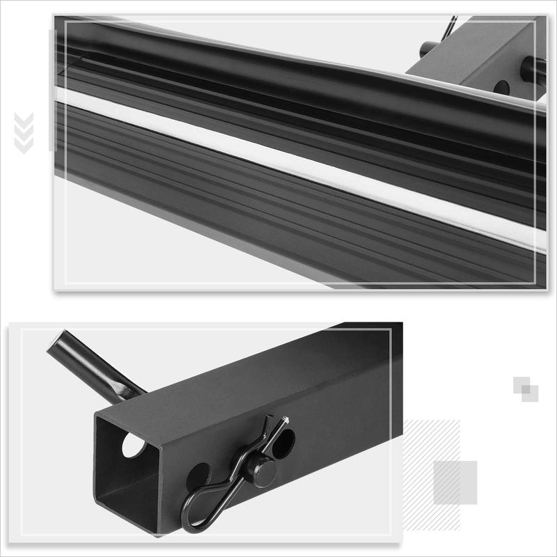 PM Performotor Universal Black Towing Hitch Step Board Fits 2 Inch Receiver Trailer Pickup,Rear Bumper Guard | 21" L X 4" W (Black) - Image 5