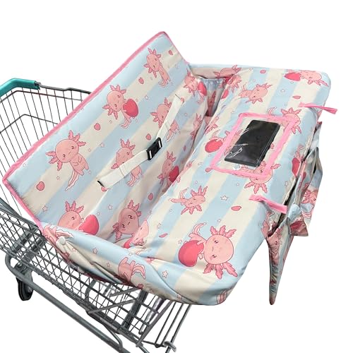 gxfcymxbd Shopping Cart Cover for Baby2in1 Baby Cart Covers with Portable Cloth Bag Cart Seat Pad for Babies Grocery Cushion Cover RestaurantSuitable for All Supermarkets and Restaurants - Image 1