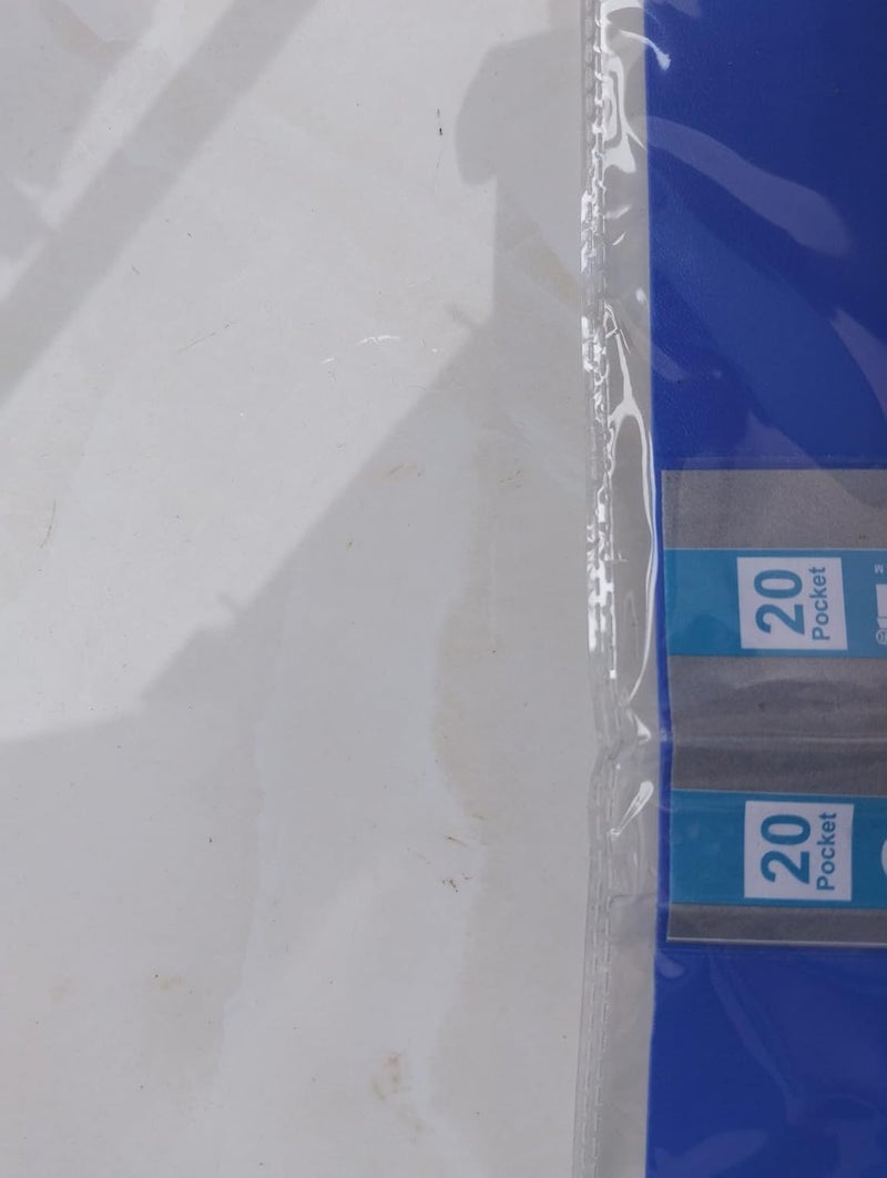 Peeplvalue Display Book File Folder A5 Small Size Blue Color(Pack of 2 Pcs) (20 Pocket) - Image 4