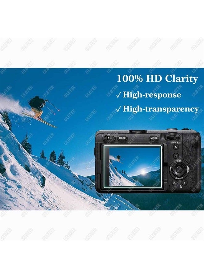 ULBTER Screen Protector for Sony Alpha FX30 & Hot Shoe Cover, ULBTER Tempered Glass for Sony Cinema Line FX30 0.3mm 9H Hardness Anti-Scrach Anti-Fingerprint Anti-Bubble [3+2 Pack] - Image 5