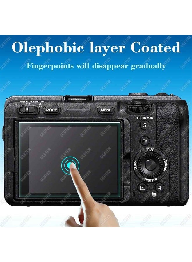 ULBTER Screen Protector for Sony Alpha FX30 & Hot Shoe Cover, ULBTER Tempered Glass for Sony Cinema Line FX30 0.3mm 9H Hardness Anti-Scrach Anti-Fingerprint Anti-Bubble [3+2 Pack] - Image 4