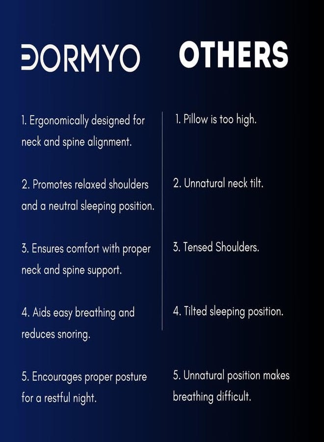 Dormyo Ultra Slim Pillow - Memory Foam for Sleeping - Ultra Thin for Neck Pain Relief - Thin Cervical for Neck Support - Thinnest Orthopedic (1, Luxe, 25.5" x 16.5" x 1") - Image 5