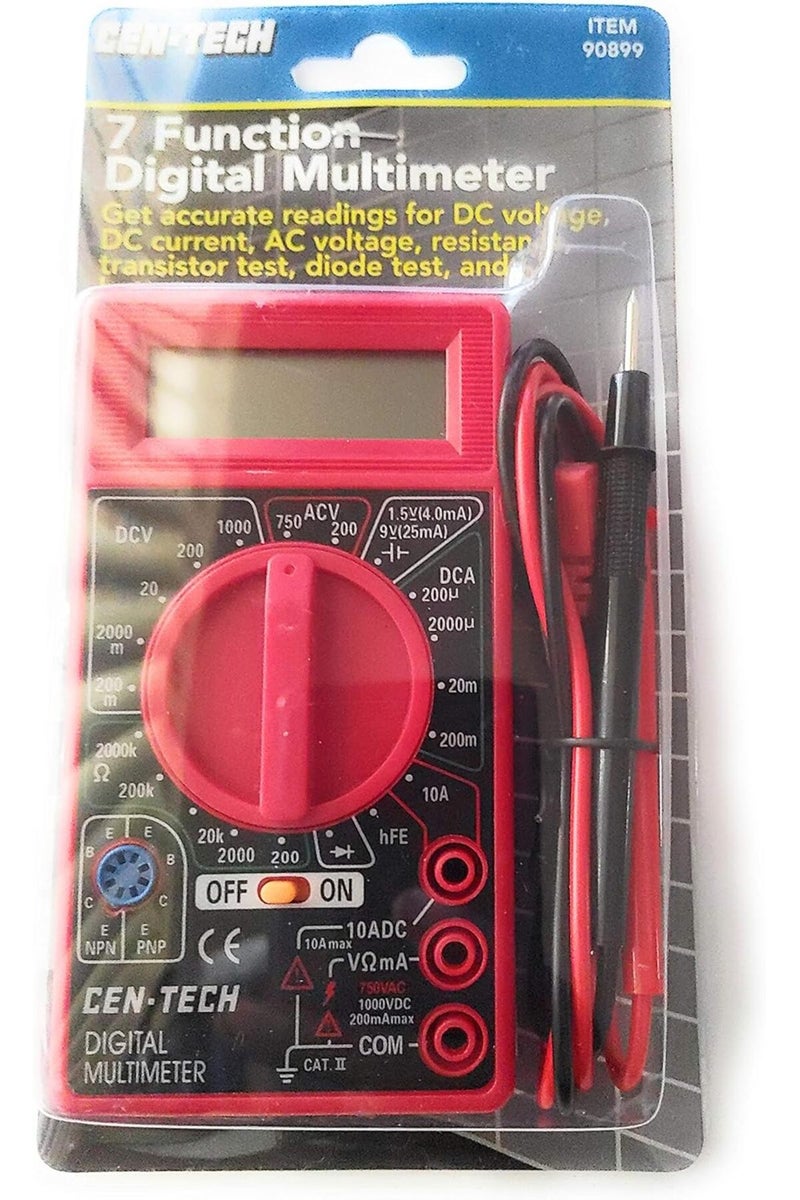 Cen-Tech Centech Digital Amp Ohm Volt Meter AC/DC Multimeter - Image 3