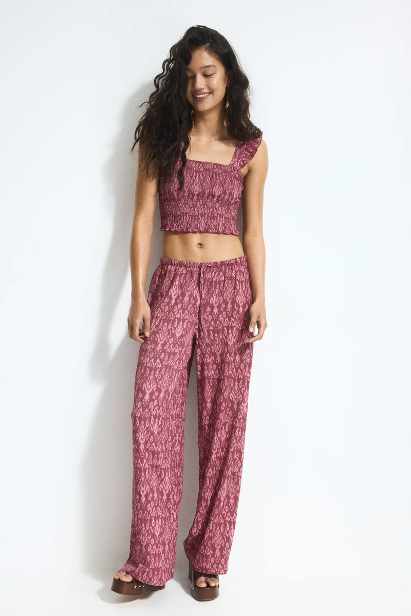 H&M Smocked cropped top