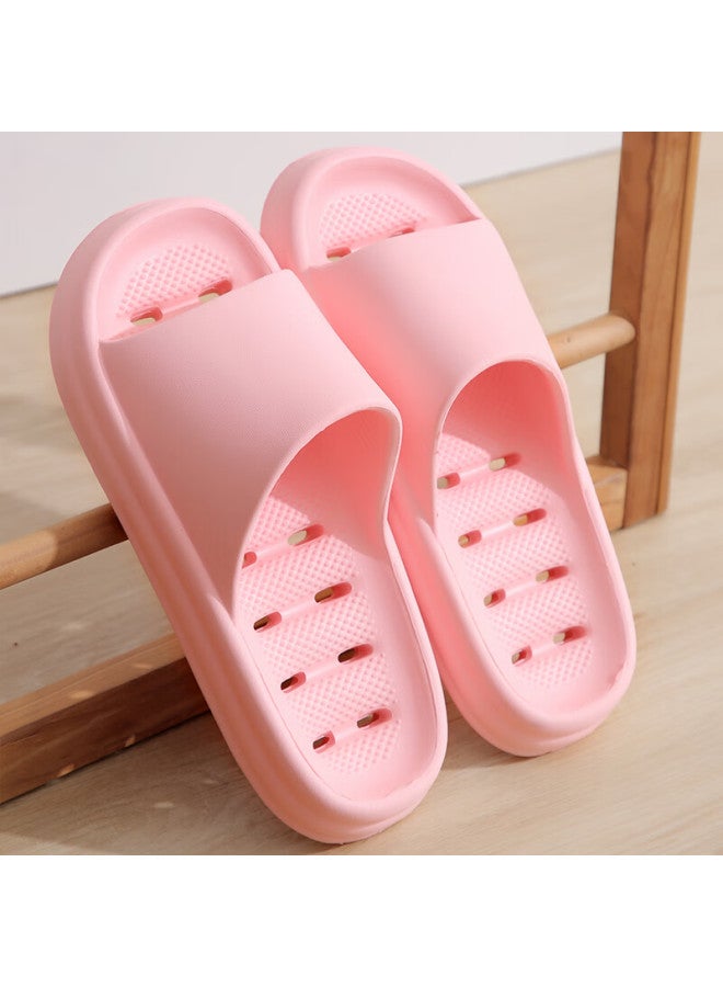 Scarecrow Strawman Men's Hollow Out Bathroom Shower Slippers Home Quick-drying Breathable Anti-odor Couple Women's Sandals Pink 40-41 - Image 1