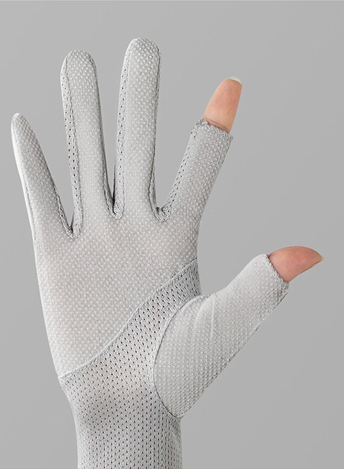 قفازات القيادة النسائية المضادة للأشعة فوق البنفسجية المضادة للانزلاق قفازات وردي - Image 2