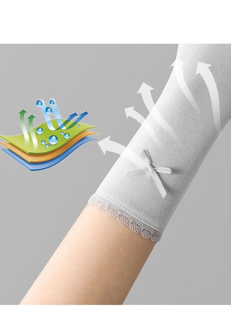 قفازات القيادة النسائية المضادة للأشعة فوق البنفسجية المضادة للانزلاق قفازات وردي - Image 3