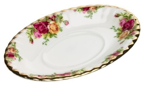 ROYAL ALBERT Royal Albert Old Country Roses Gravy Boat Stand  - Image 1