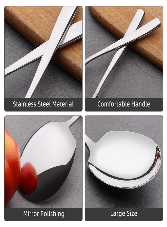 Ramddy Stainless Steel Serving Spoon Set of 6, 8.4 Inches Large Serving Spoons for Buffet - Image 5