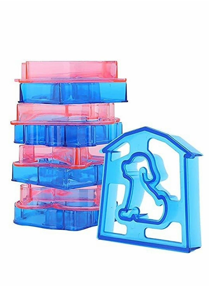 Excefore Kids Sandwich Cutter Set of 10 - Multi Shapes and Cute Design Sandwich Cutters，Sandwich and Bread Crust Cutters in 10 Cute Shapes, for Bento Lunch Box - Image 2