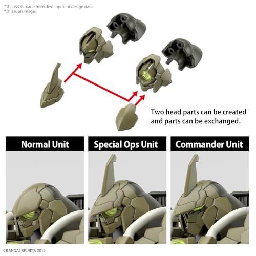 BANDAI SPIRITS Bandai Hobby - 30 Minute Missions - #63 bEXM-21 Verdenova (Green) 30 MM 1/144 Model Kit - Image 4