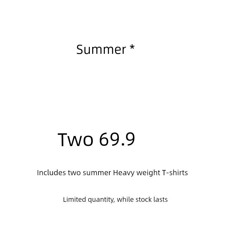 Wassupuosne heavyweight cotton kitten print short-sleeved T-shirt men's summer new loose half-sleeved couple top - Image 3