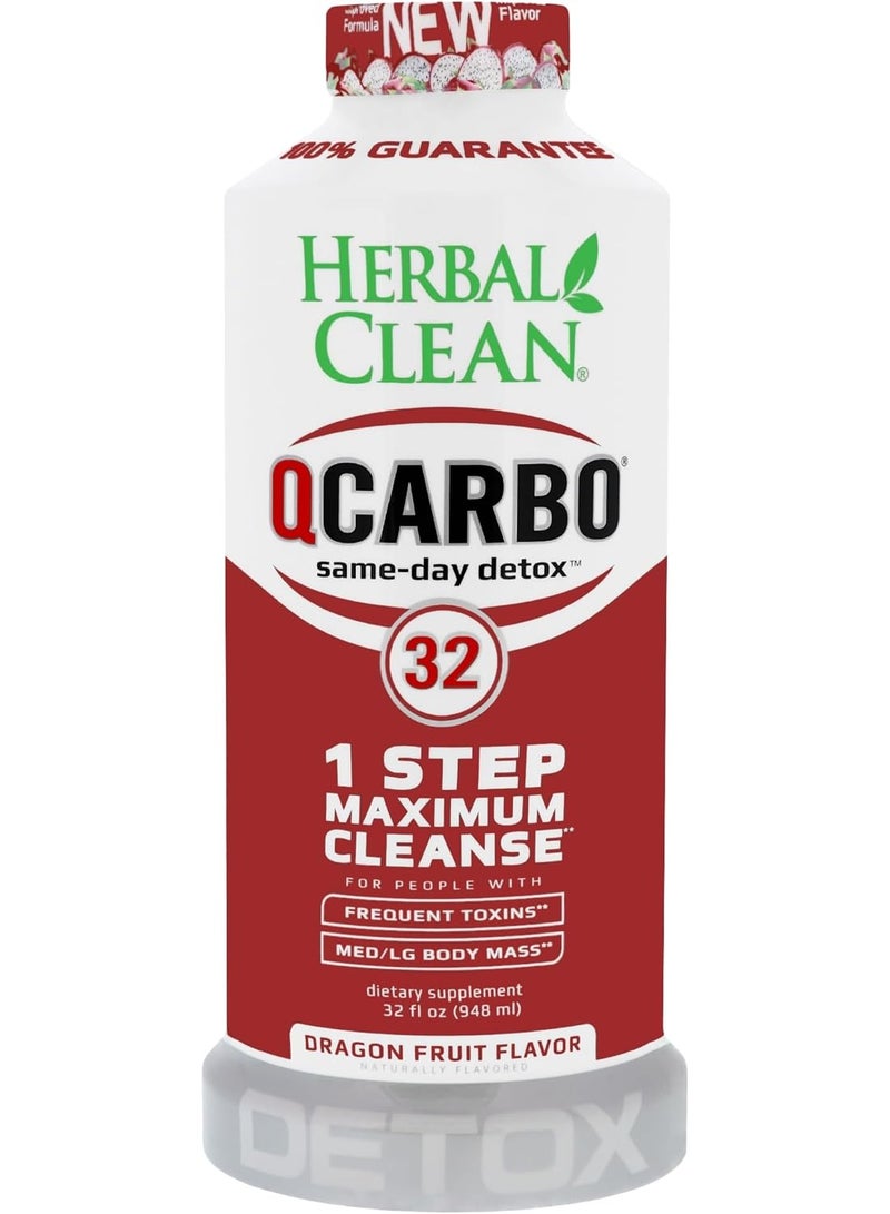 هيربال كلين مشروب ديتوكس، بنكهة فاكهة التنين، 32 أونصة سائلة - Image 1