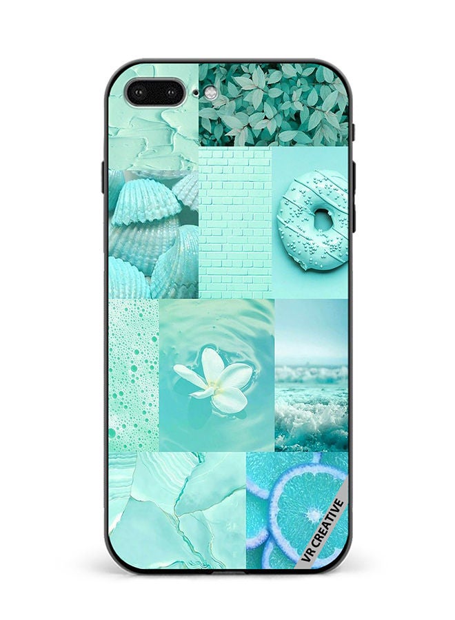 VR CREATIVE Protective Case Cover For Apple iPhone 7 Plus/8 Plus Mint Abstract College Design Multicolour - Image 1