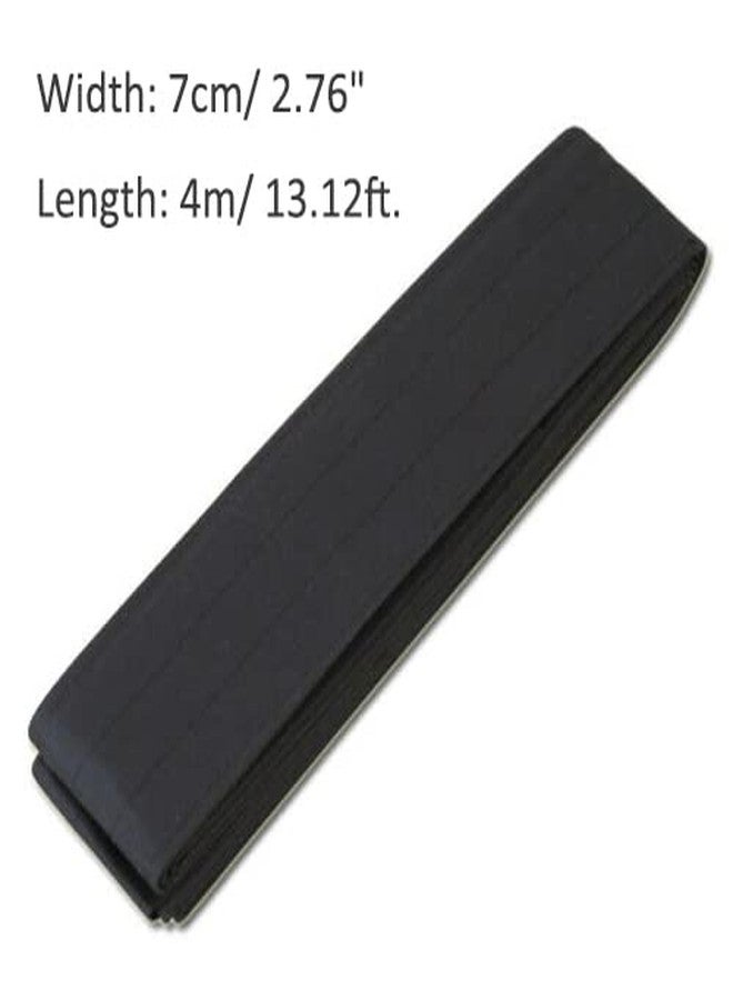 kaku obi Belt for iaido Japanese Traditional Cotton iaido Belt, kyudo Strap - Black 4m*6cm - Image 2