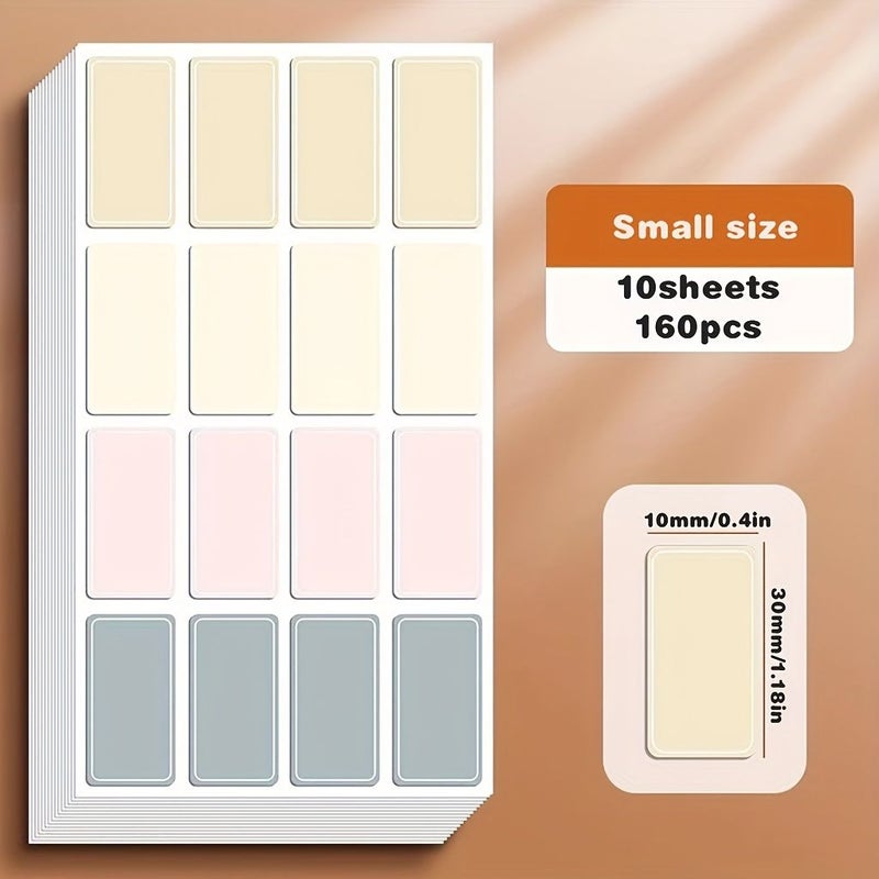 Light And Small 160 Color Oil Proof Self Adhesive Labels For Handwriting Classification Home Office School Use - Image 3