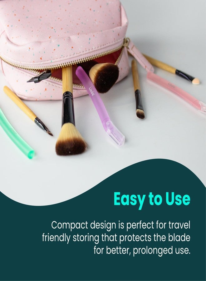 Lindo Brow Razor - Eyebrow Razor & Dermaplaning Tool, Multipurpose, Exfoliation, Face and Peach Fuzz facial Hair Removal dermaplane (6pcs) - Image 2