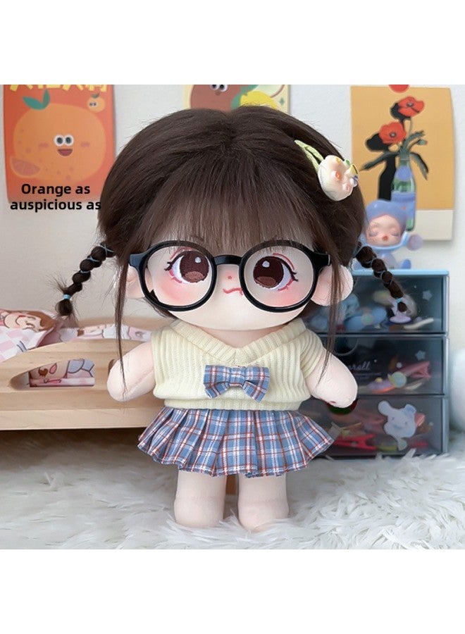 Hard To Coax Cotton Doll Female 20cm Doll Clothes Skeleton Nude Doll Gift Dress Plush Doll In Stock-Specifications:20cm (skeleton Has Been Taken Care Of)-Color: Hard To Coax Nude Baby + Puppy Sweater + Koala Shoes + Gifts - Image 2