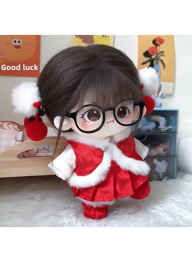 Hard To Coax Cotton Doll Female 20cm Doll Clothes Skeleton Nude Doll Gift Dress Plush Doll In Stock-Specifications:20cm (skeleton Has Been Taken Care Of)-Color: Hard To Coax Nude Baby + Puppy Sweater + Koala Shoes + Gifts - Image 5