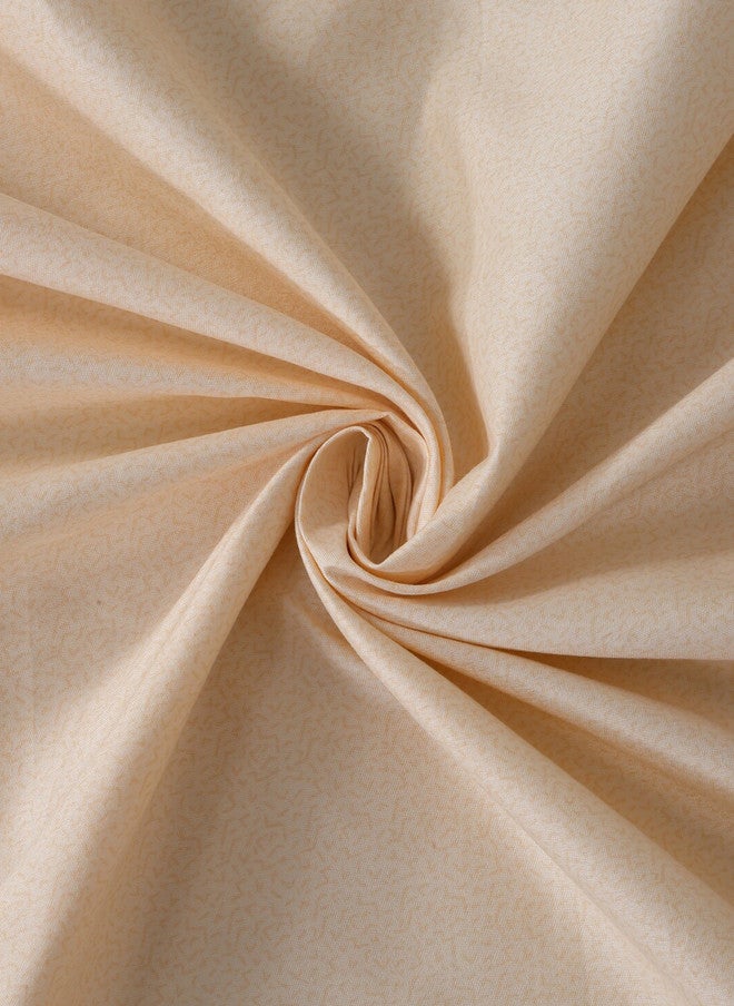 Arrabi Cream Leaf Cotton 300 TC Fitted King Fine Bedsheet with 2 Pillow Covers - Image 4