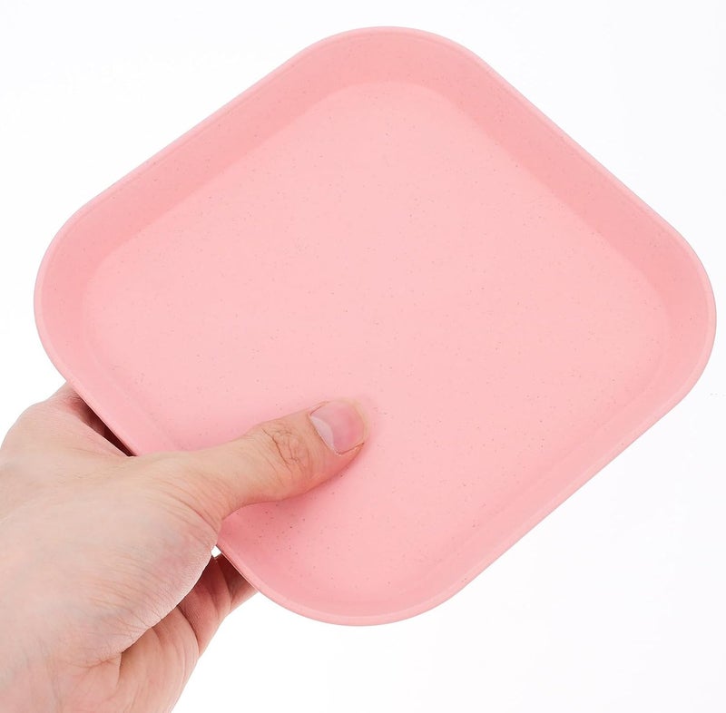 4pcs Square Shallow Cat Bowls for Wet Food and Water Feeding Wide Pet Food Dishes with Whisker Relief Design Suitable for Indoor Cats Kittens - Image 4