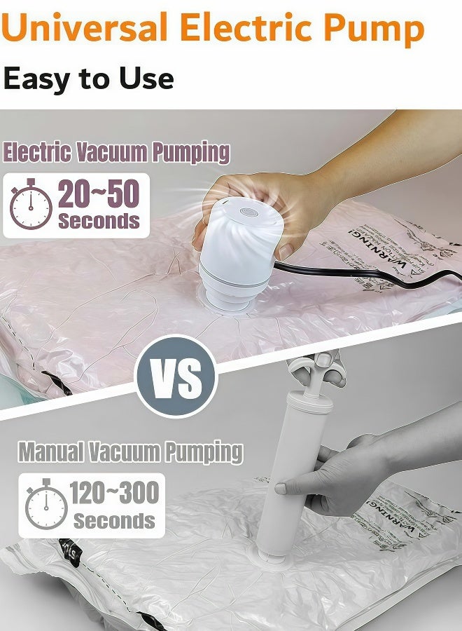 15 Pack Plastic Vacuum Seal Bag Vacuum Storage Bag with Pump, (4 Jumbo, 4 Large, 4 Medium, 3 Small) Vacuum Seal Storage Bags, Reusable Vacuum Bags for Clothes, Mattress, Blanket, Duvets, Pillows, Comforters, Quilt, Travel - Image 5