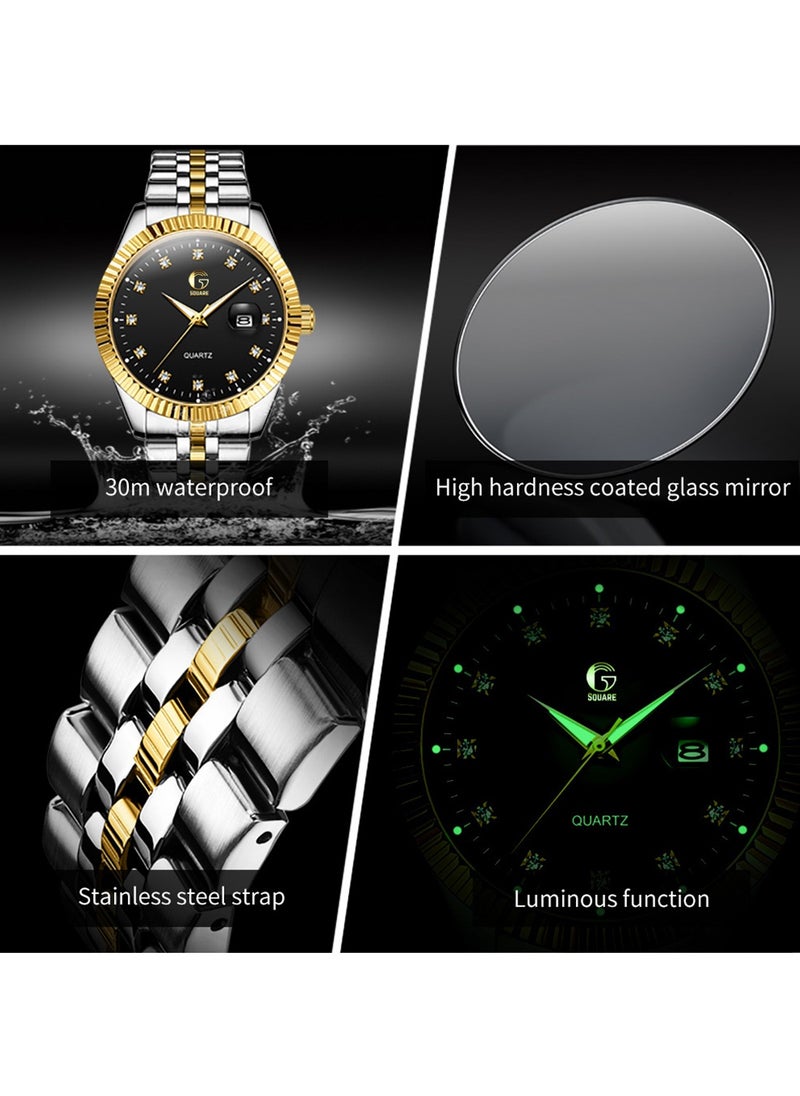 Gsquare Men's Analog Quartz Black Dial Stainless Steel Watch-5526  - Image 4