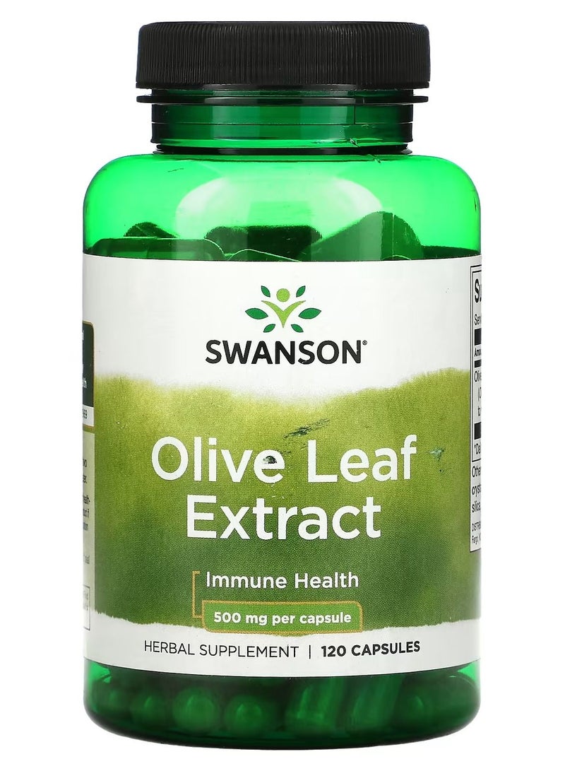 Swanson Olive Leaf Extract 500 mg 120 Capsules