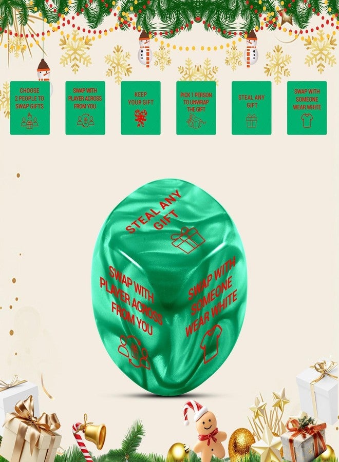 Vanlovemac Santa Swap Gift Exchange Dice, Hialarious Christmas Party Games, Stocking Stuffers for Adults Women Men, Christmas Games for Family Party, Funny Roll Dices, White Elephant Gifts, BRR Basket Stuffers - Image 2