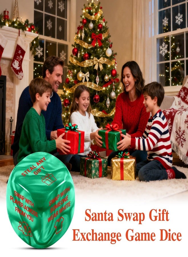 Vanlovemac Santa Swap Gift Exchange Dice, Hialarious Christmas Party Games, Stocking Stuffers for Adults Women Men, Christmas Games for Family Party, Funny Roll Dices, White Elephant Gifts, BRR Basket Stuffers - Image 4