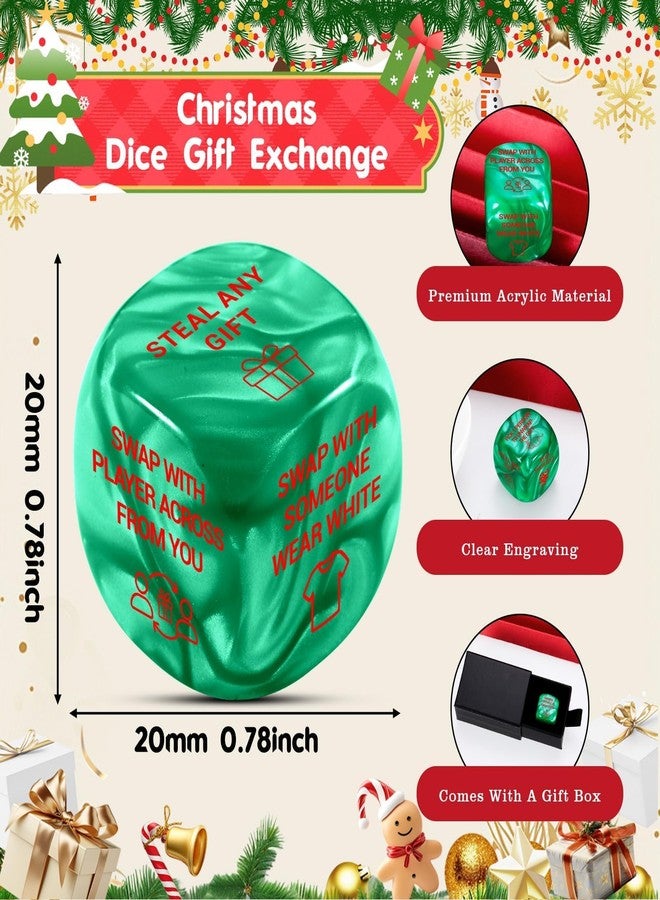 Vanlovemac Santa Swap Gift Exchange Dice, Hialarious Christmas Party Games, Stocking Stuffers for Adults Women Men, Christmas Games for Family Party, Funny Roll Dices, White Elephant Gifts, BRR Basket Stuffers - Image 3