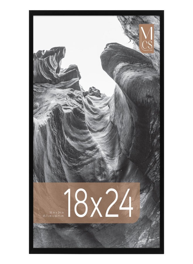 MCS Everline Collection 18x24 Poster Frame Black, Vertical & Horizontal Wall Hanging Large Picture Frame for Photos, Posters & Art Prints (1-Pack) - Image 1