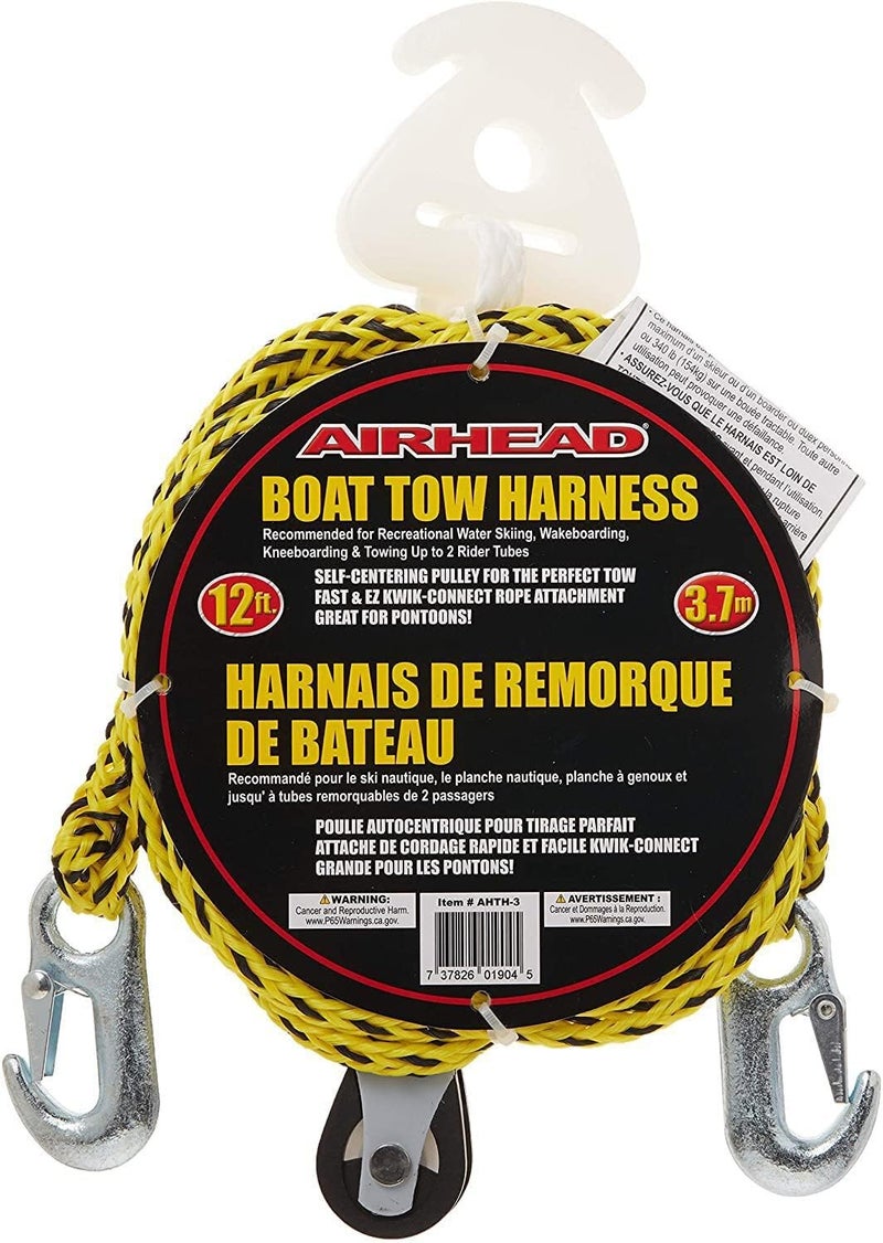 AIRHEAD Tow Demon Harness with Steel Cable for 1 Rider Towable Tubes Water Skis Wakeboards and Kneeboards Multiple - Image 1