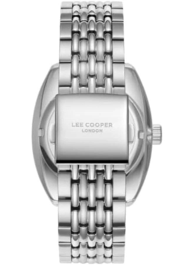 Lee Cooper LEE COOPER Men's VX42E11 Movement Watch, Date Display and Metal Strap - LC07997.350, Black