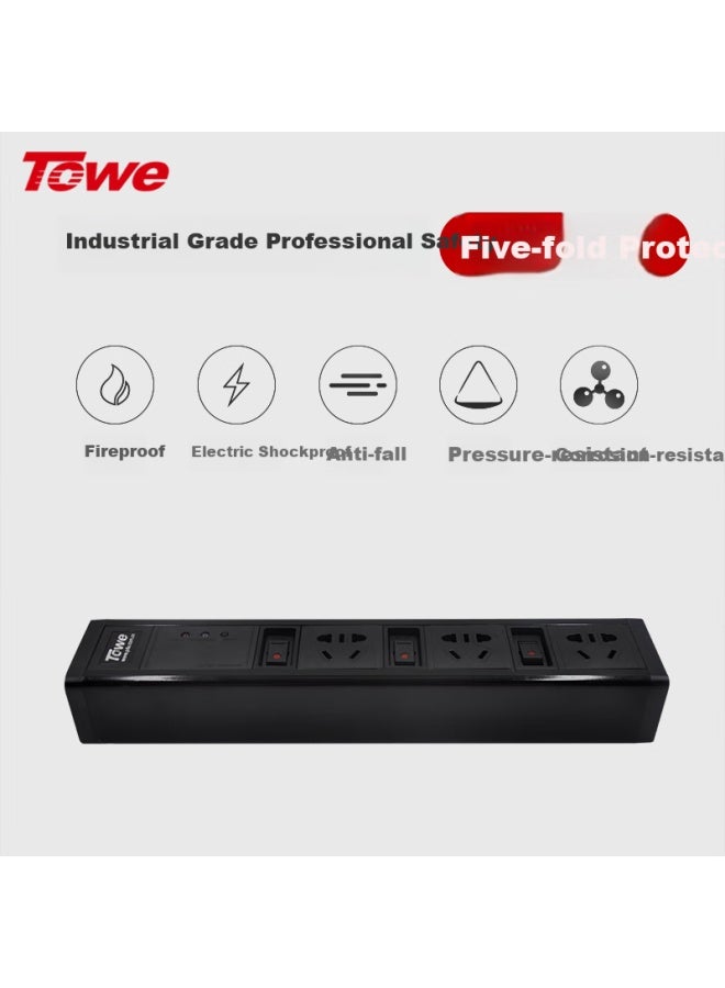 Towe Pdu Surge Protector Power Strip With Overload Protection 3 Outlets Individual Control + 4-in-1 Lightning Protection - Image 5